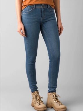 prAna Women's Mid-Rise Premium Denim Soma Skinny Jeans